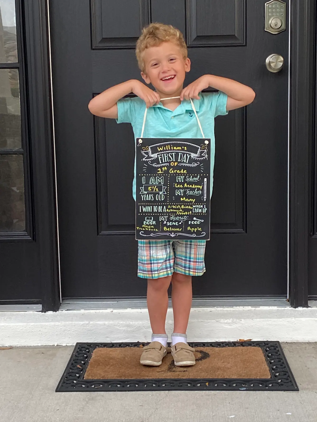 First day of first grade